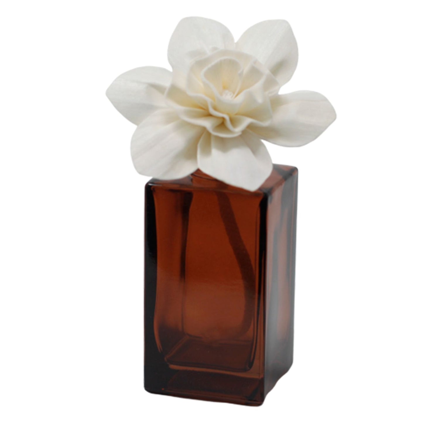 Natürliche Duftblüte Lilie aus Solaholz mit Baumwollband