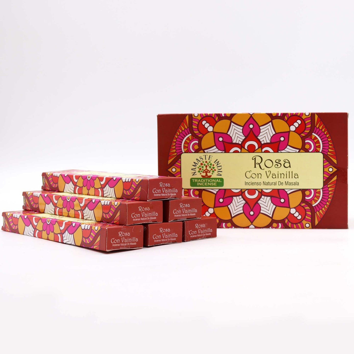 Mandala Masala Räucherstäbchen Rose & Vanille - 12er Pack