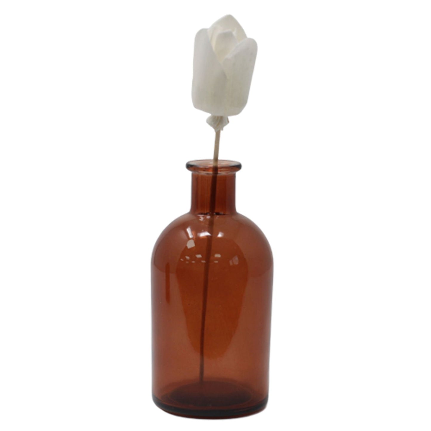Natürliche Duftblüte Tulpe aus Solaholz mit Bambusstab