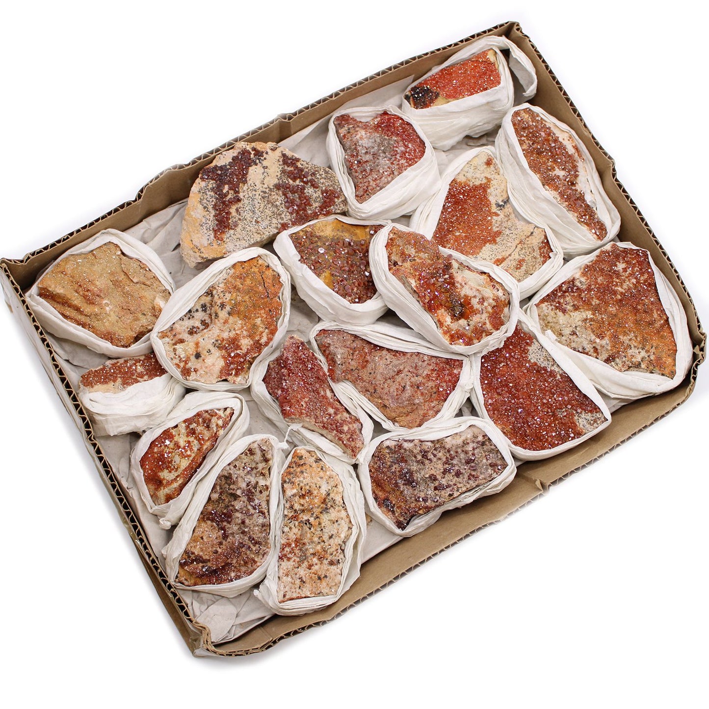 Vanadinit-Kristall-Set mit 20 Sammlerstücken – Natürliche Energie & Meditation