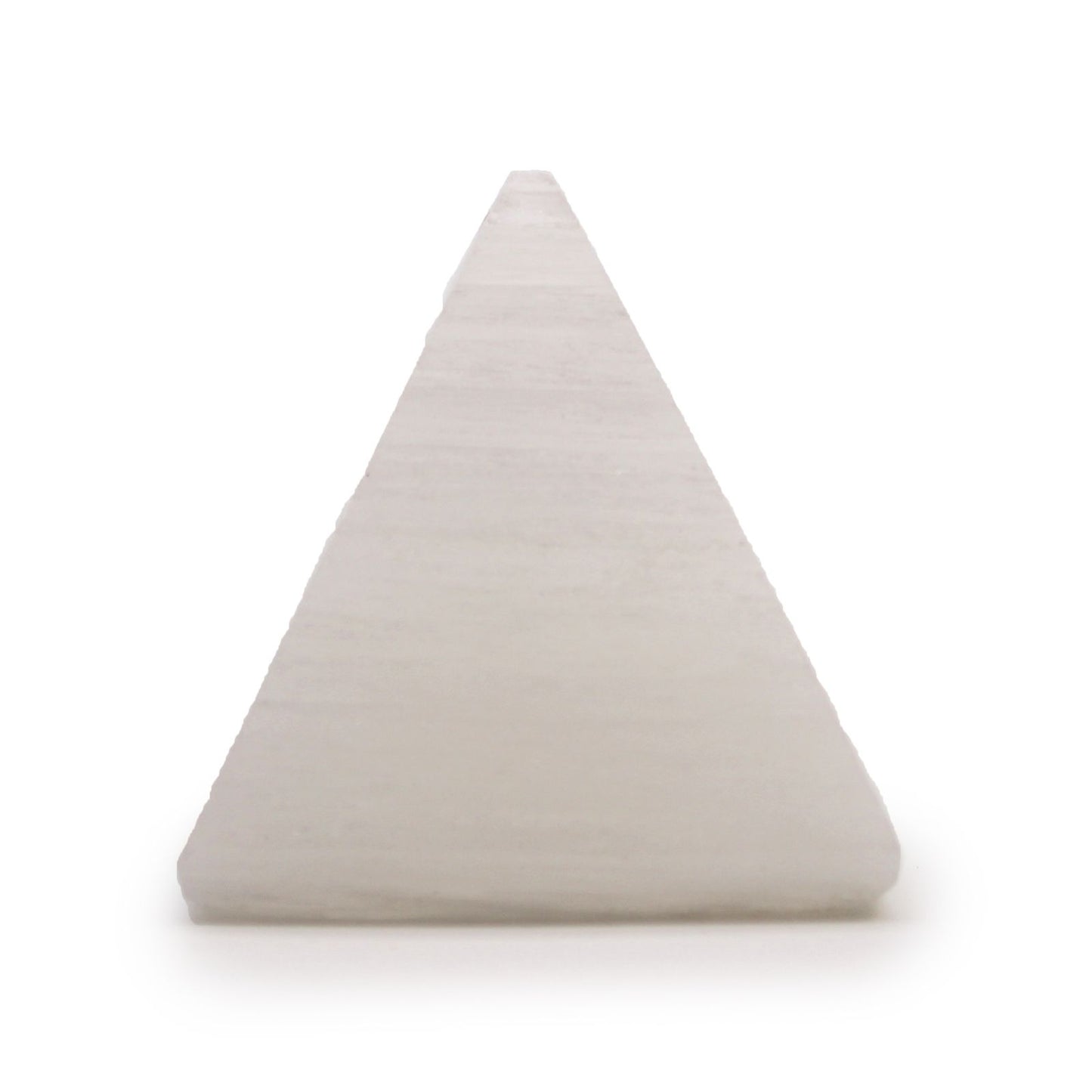 Selenit-Pyramide 5 cm – Handgefertigtes Kristall-Unikat aus Marokko