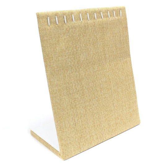 Schmuckdisplay mit 11 Haken in natürlicher Rattan-Optik