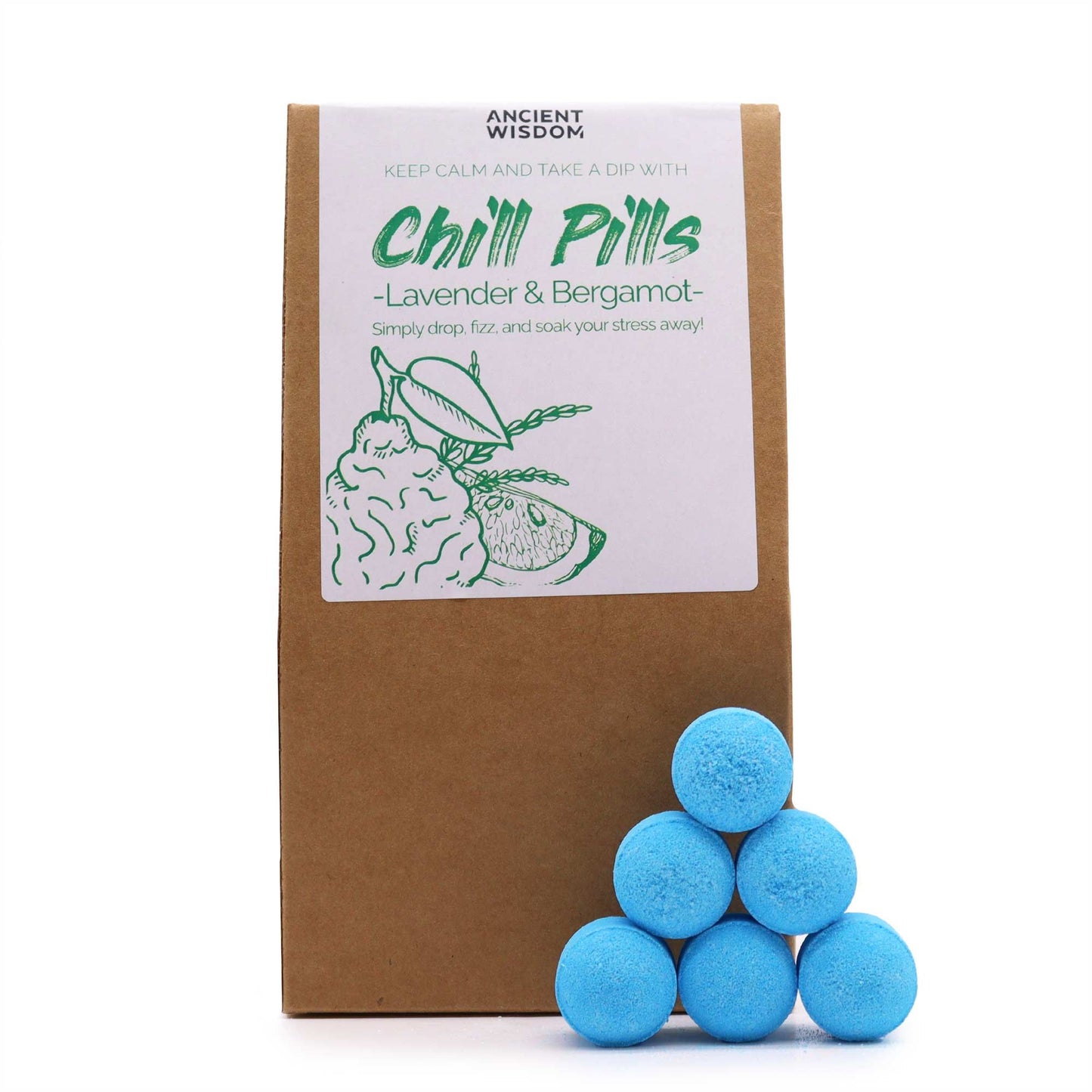 Mini-Badebomben Geschenkset Lavendel & Bergamotte – 30 Stück für entspannte Wellness-Momente