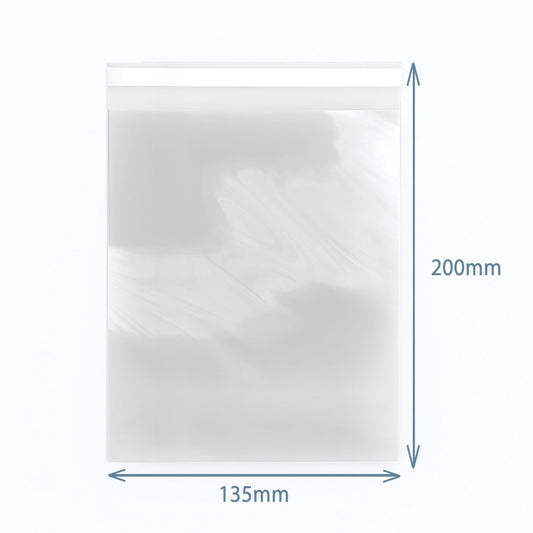 Frischhaltetüten mit Klar-Verschluss, 135x200mm, 500 Stück – Kristallklar & wiederverschließbar