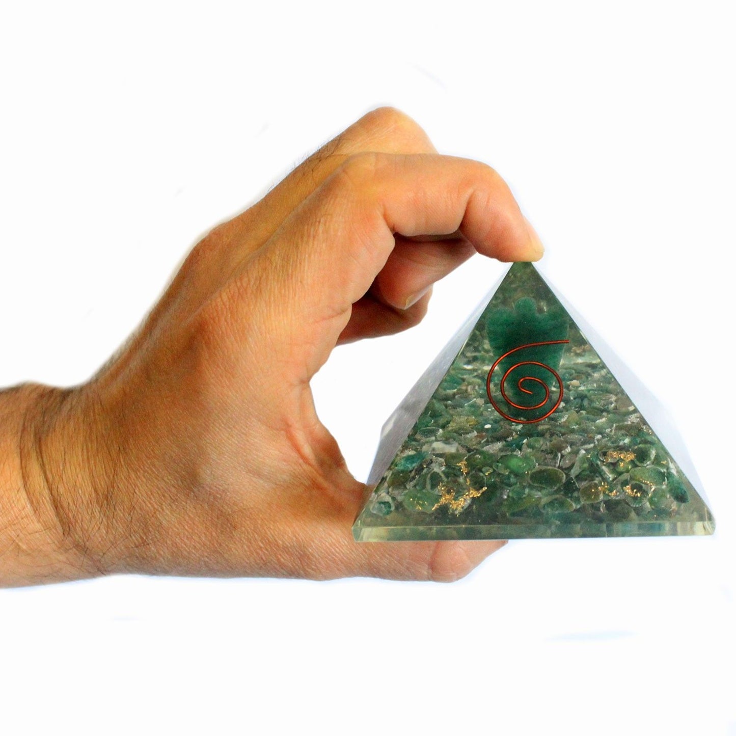 Orgonit-Pyramide 'Engelsenergie' 7 cm – Handgefertigtes Harmonie-Objekt