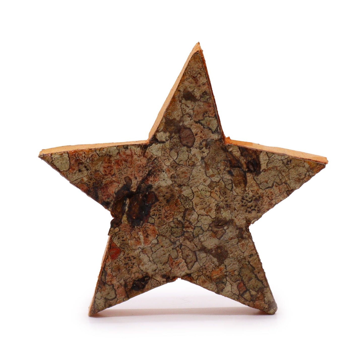 Handgefertigter Stern aus Albasia-Rinde - Natürlicher Holzschmuck