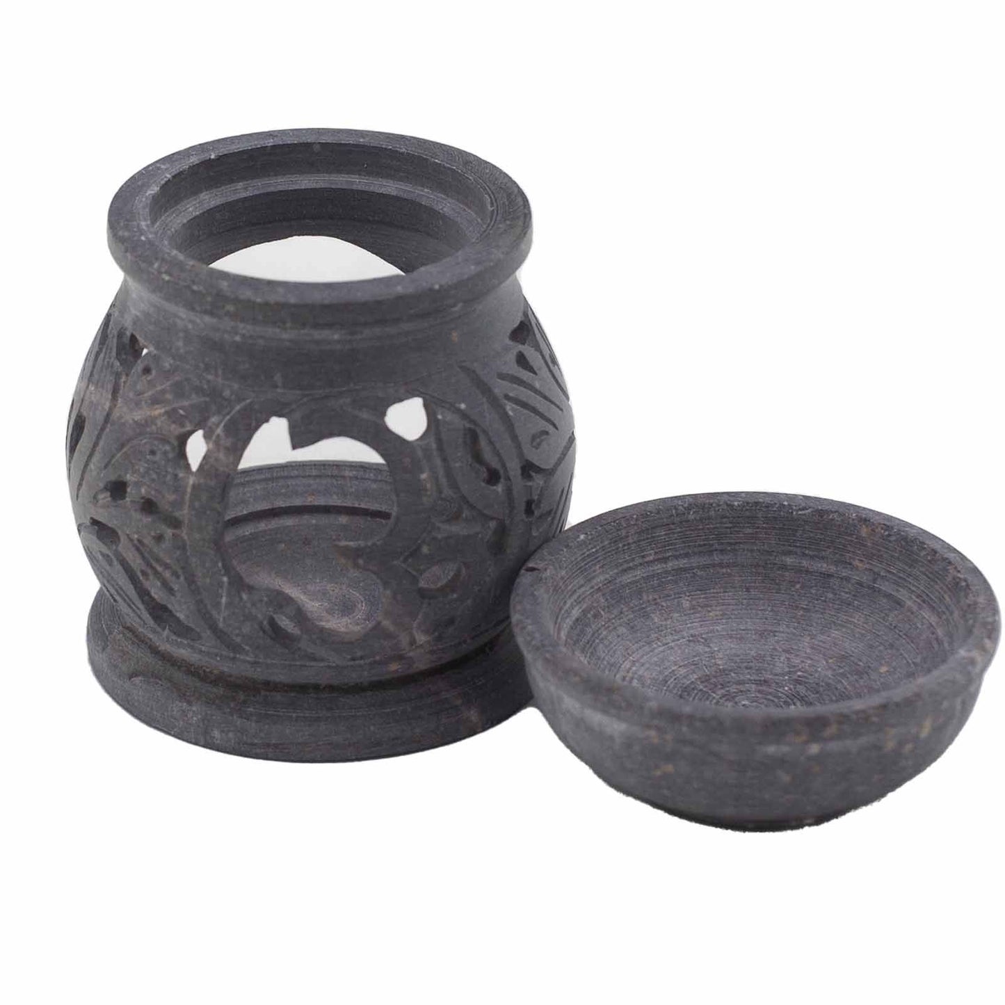 Serenity Om Duftbrenner aus Speckstein – 8 cm