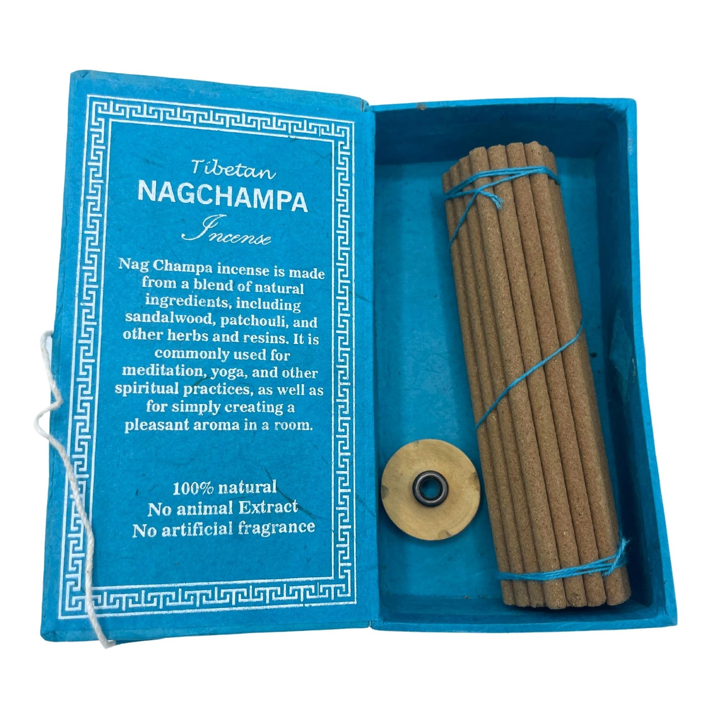 Nag Champa Räucherstäbchen Geschenkset – 30 Stück mit Halter aus Nepal