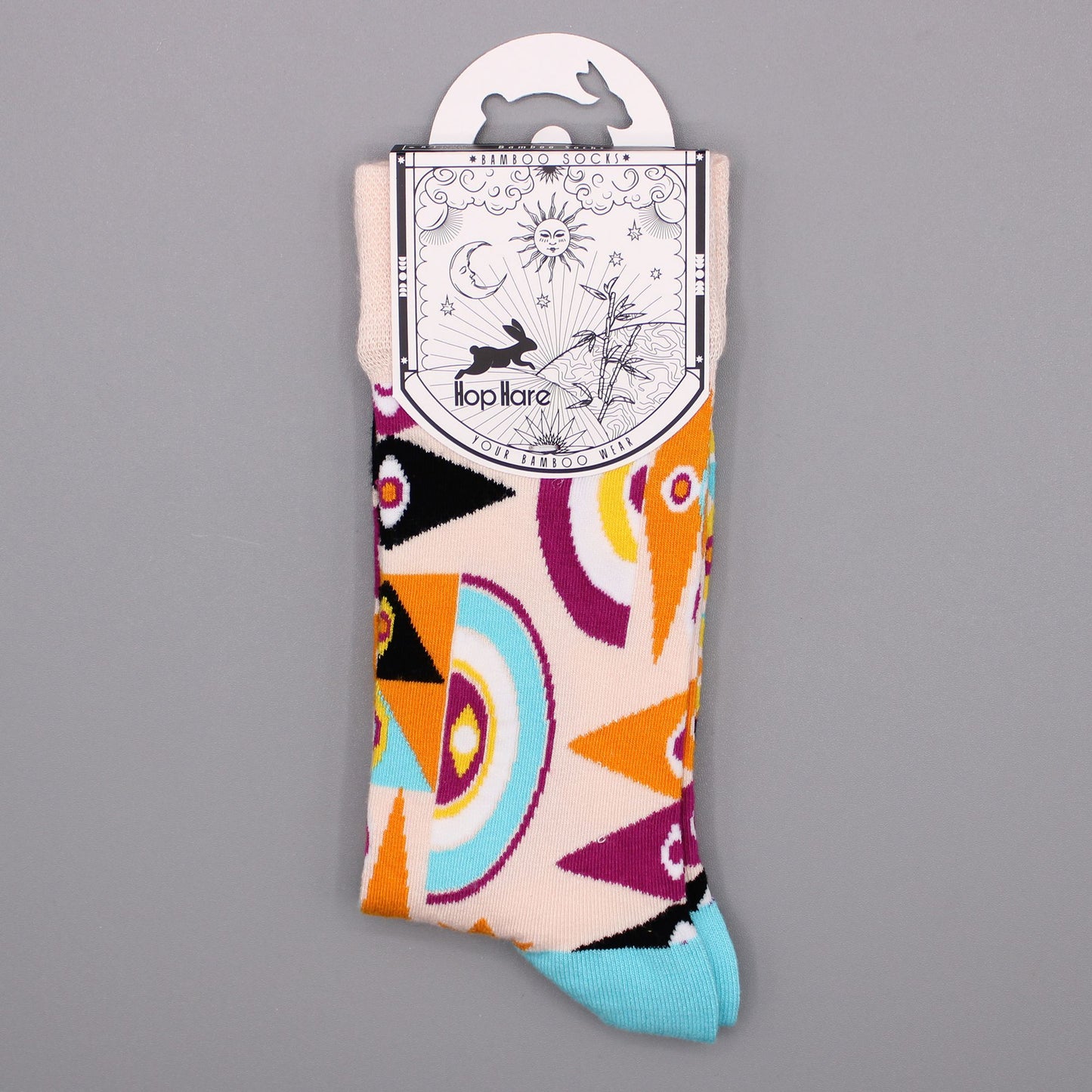Bambus Socken 'Psychedelic Evil Eye' für Herren (Gr. 41-46)