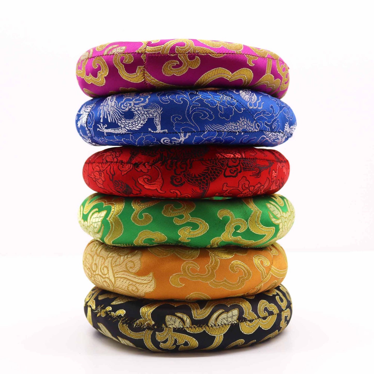 Hoop Cushion Ringkissen für Klangschalen (16 cm) – Ein Unikat in Zufallsfarbe