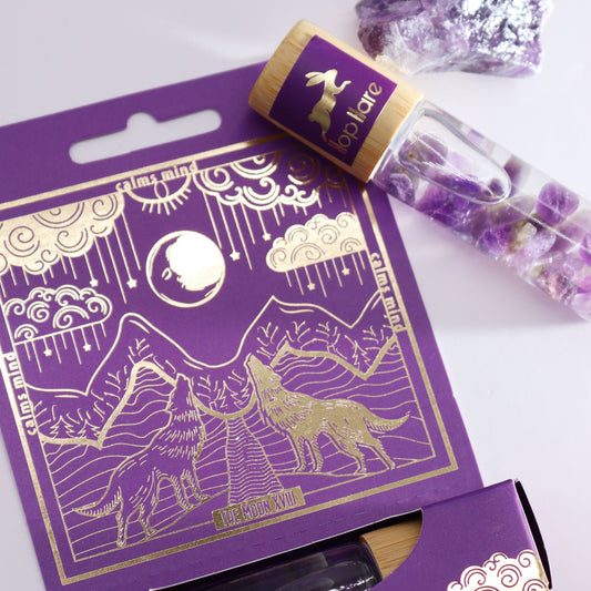 Hop Hare Tarot Roll-On „The Moon“ – Amethyst für Ruhe & Ausgeglichenheit