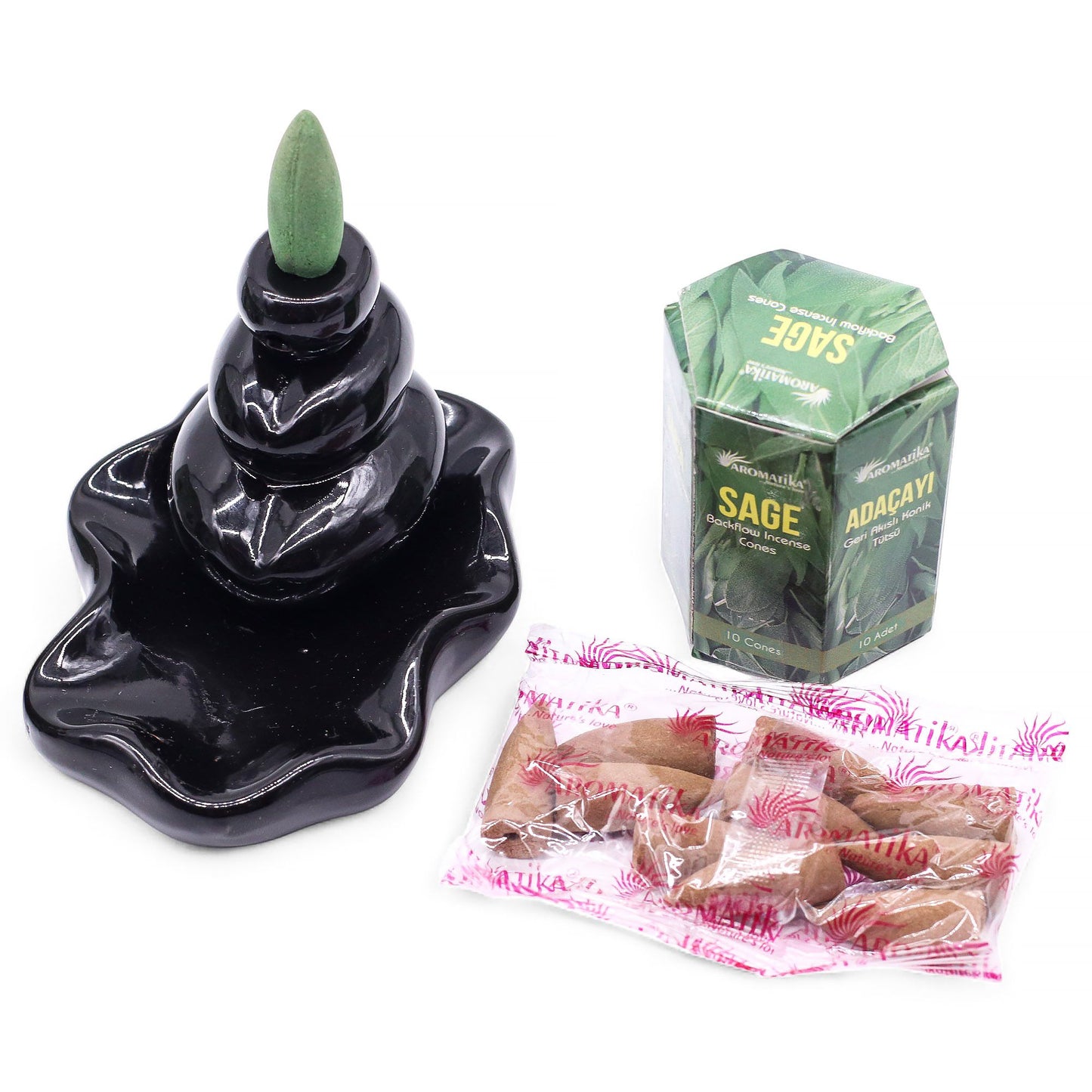 Salbei Masala Rückfluss-Räucherkegel – 10 Stück