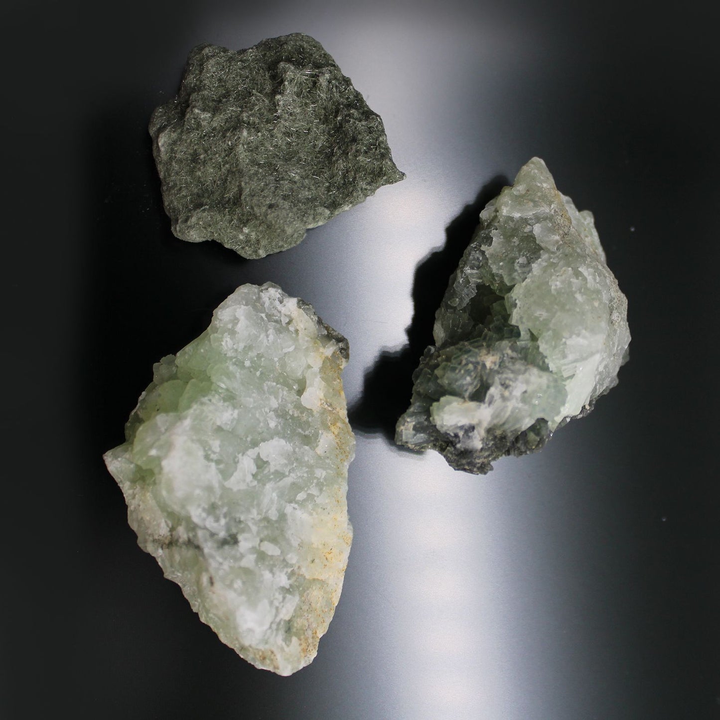Prehnit-Kollektion (ca. 100 Steine) – Handverlesene Mineralien in Grün-Gelb