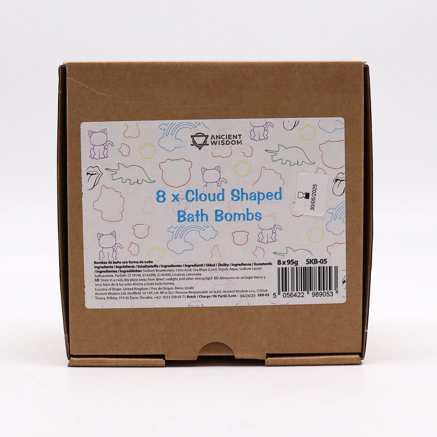 Wolken-Badebombe Mango - Magisches Farbspiel für Kinder (95g)