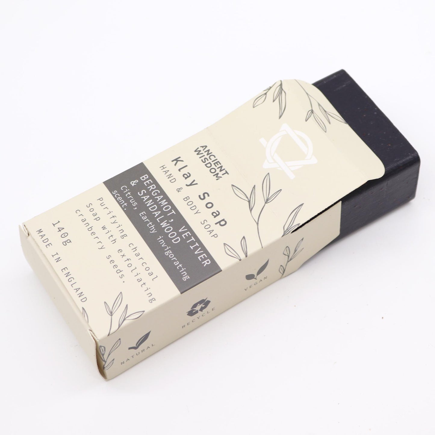 Naturseife Bergamotte & Sandalholz mit Tonerde – Reinigung & Pflege