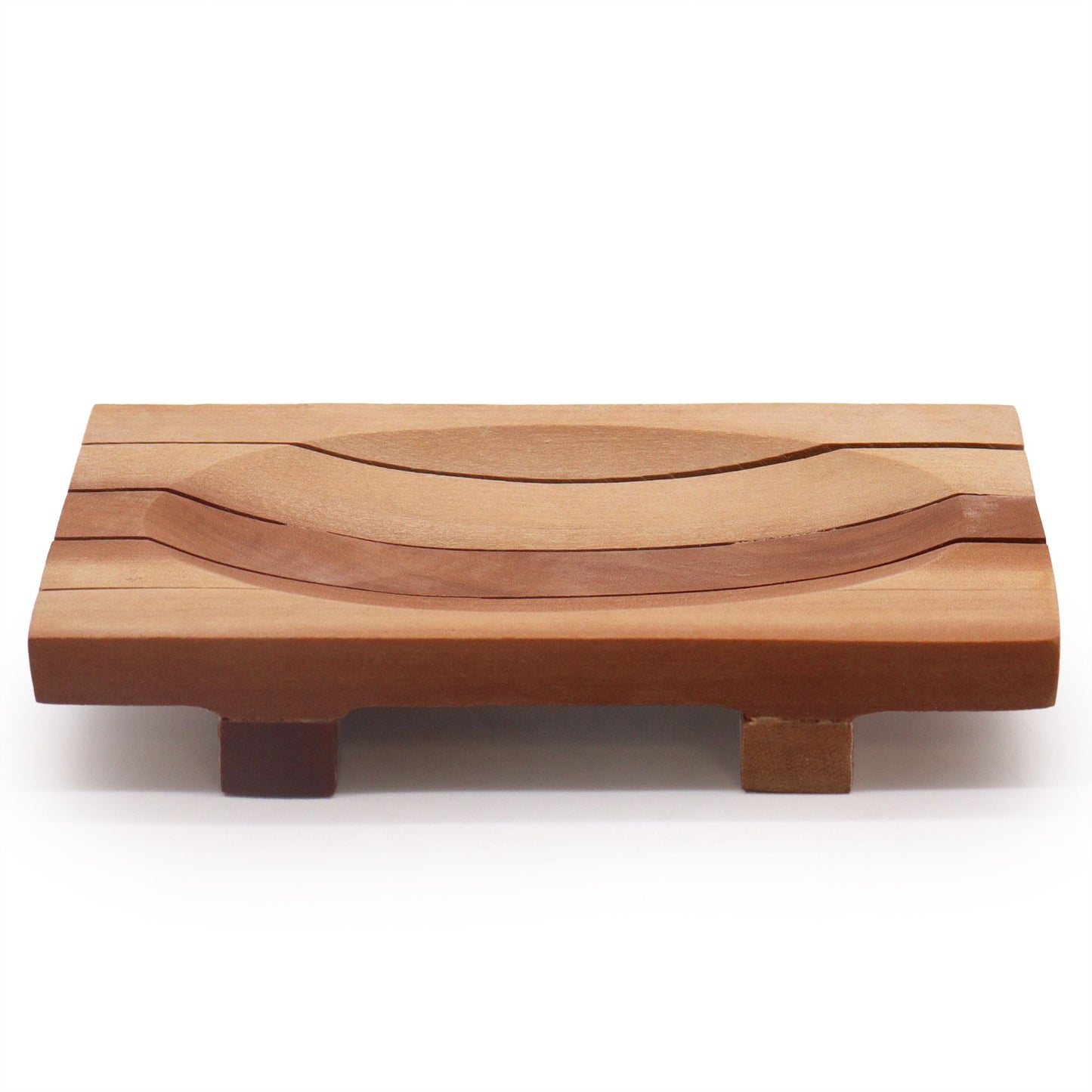Seifenschale aus Naseberry-Holz mit Gitter-Drainage