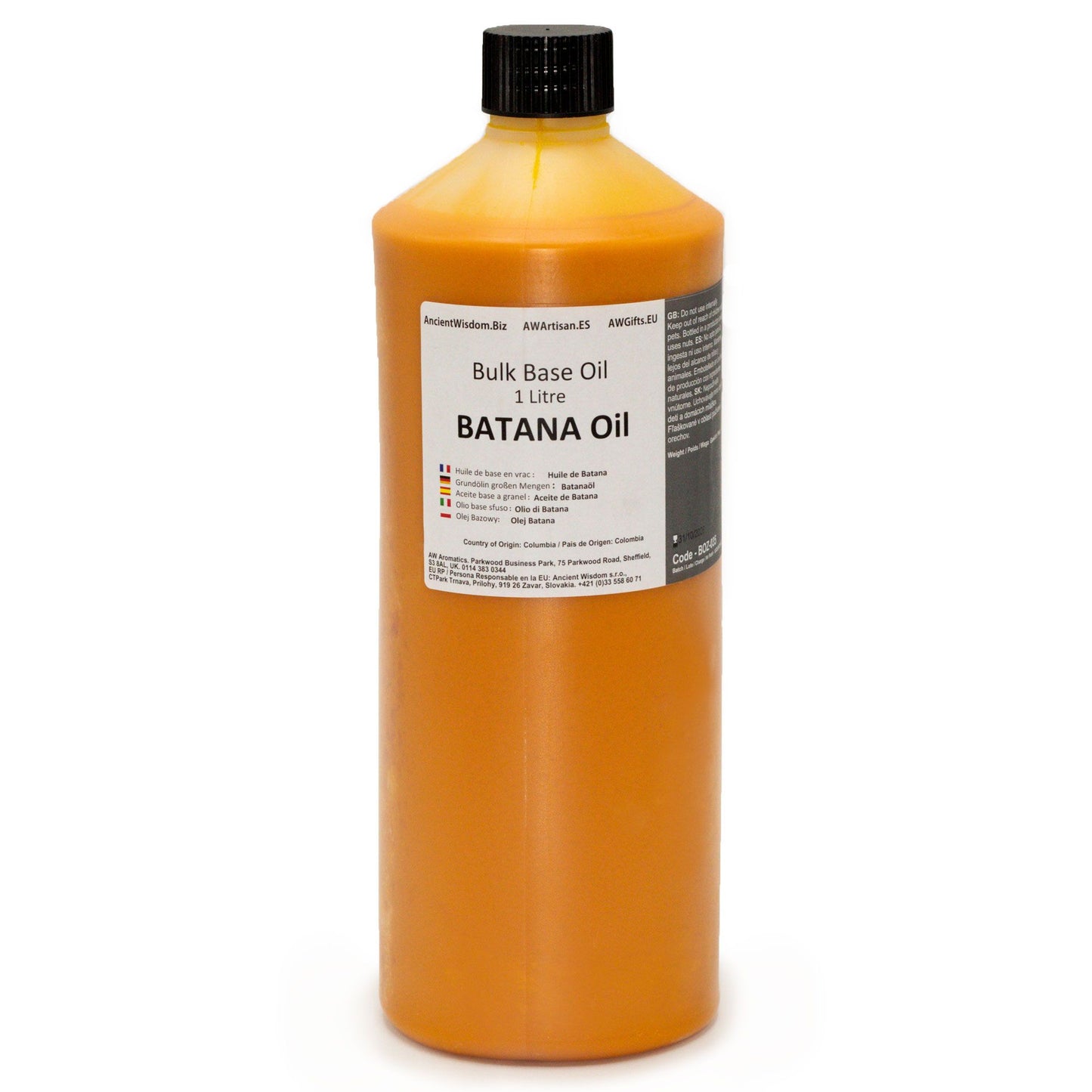 Reines Batana Basisöl (1 Liter) – Naturbelassenes Elaeis Oleifera-Öl