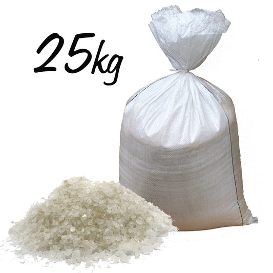 Feinkörniges Himalaya-Badesalz Weiß, 25kg im Jutesack – Natursalz für Wellness & Entspannung