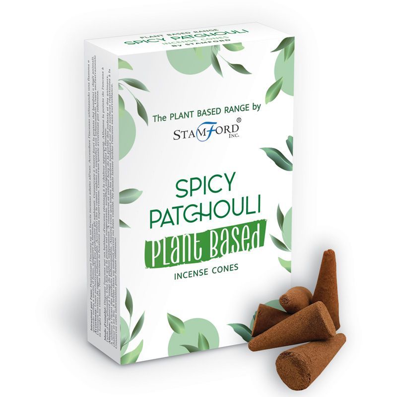 Premium Räucherkegel Spicy Patchouli – 12 Stück, vegan & langanhaltend