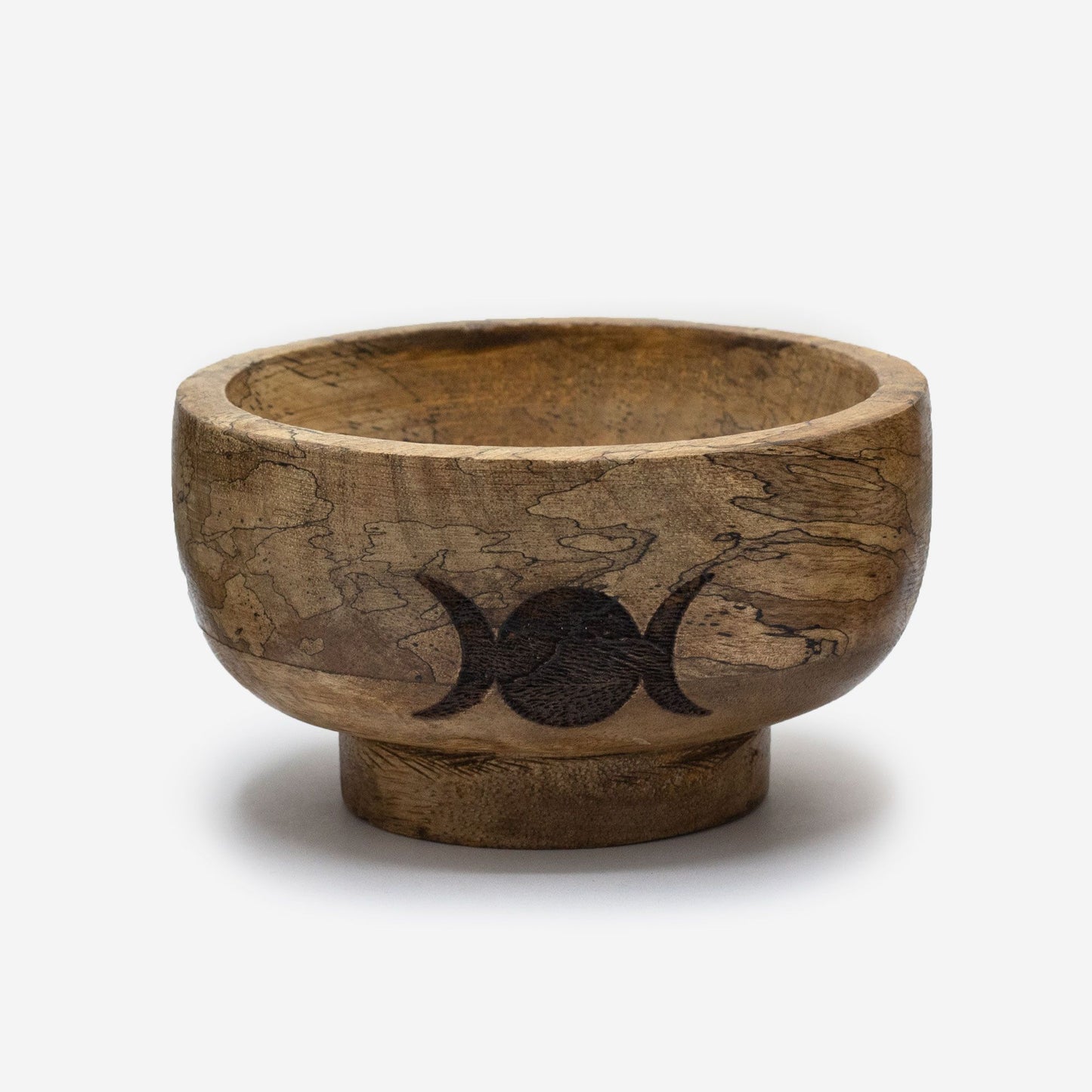 Räucherkegelhalter aus Mangoholz – Handgefertigte Ritualschale, 11 x 6 cm