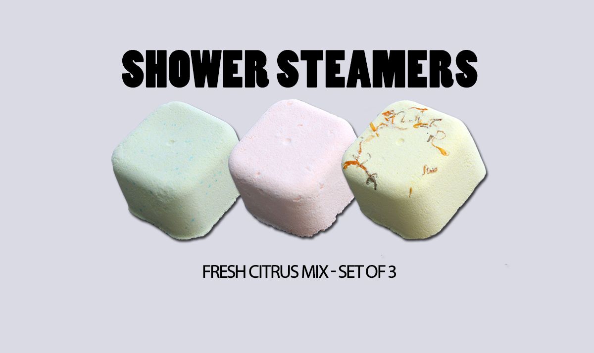 Duschsteamer Set Zitrusfrische (3 Stück) – Wellness-Moment für die Dusche