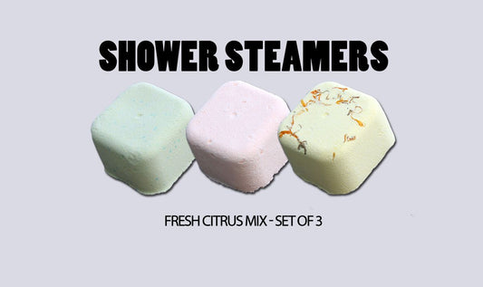 Duschsteamer Set Zitrusfrische (3 Stück) – Wellness-Moment für die Dusche