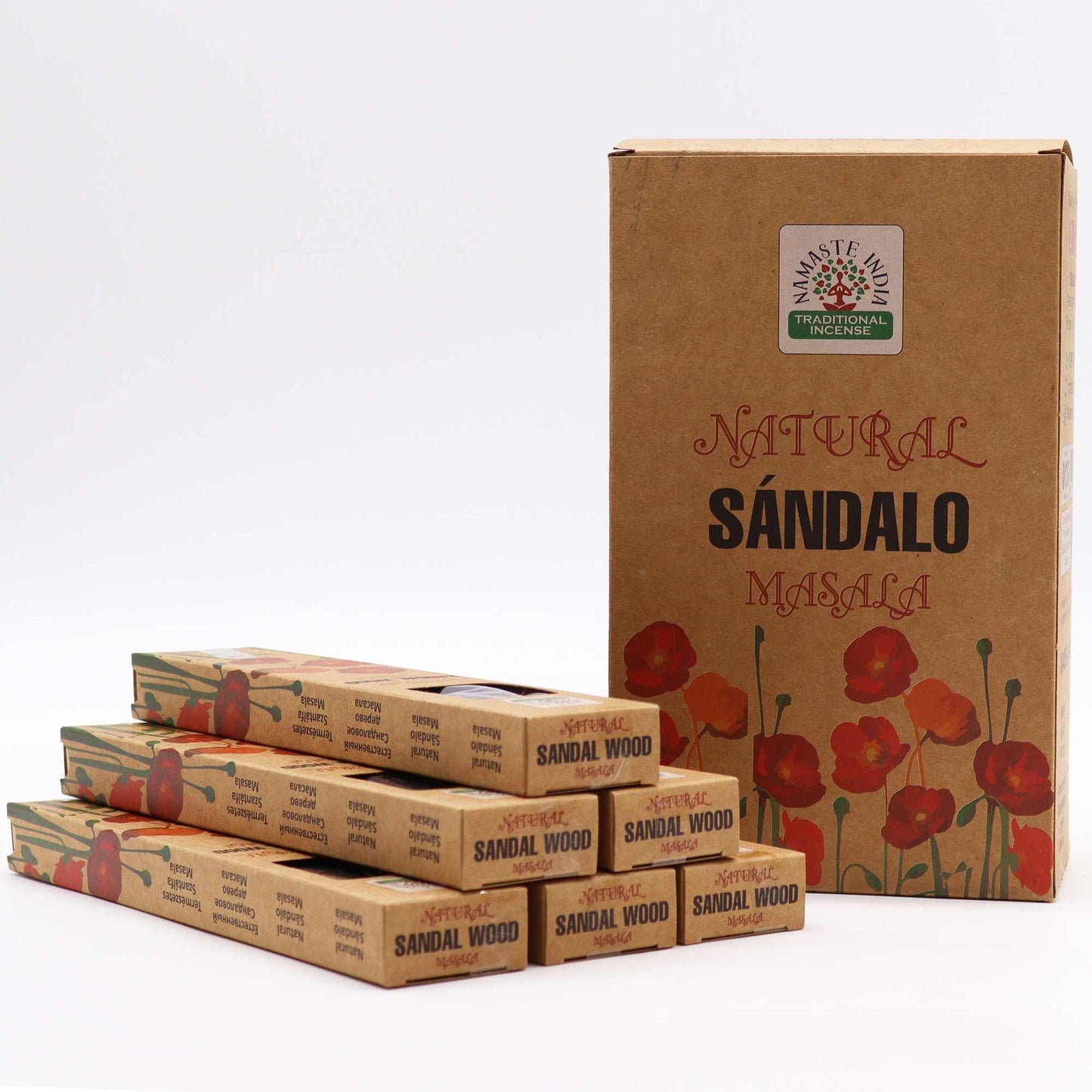 Masala Räucherstäbchen Sandelholz – Natürliche Duftkomposition in Geschenkbox