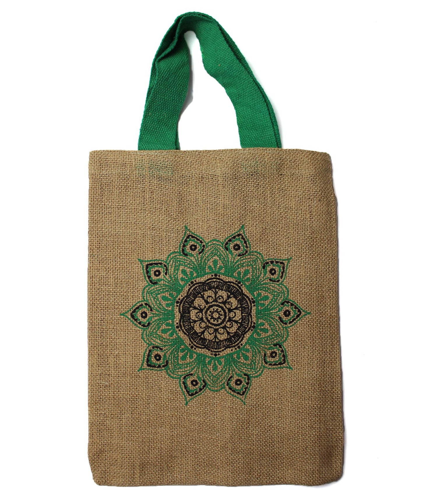 Jute-Tragetasche 'Mystischer Buddha' – Nachhaltig & stilvoll