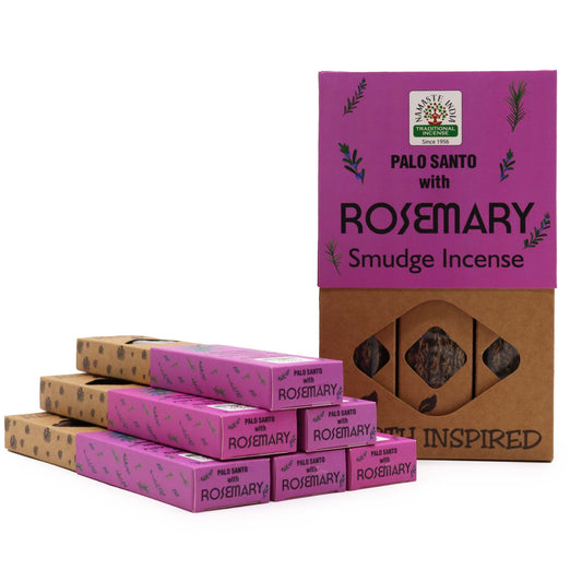 Natürliche Räucherstäbchen Rosmarin & Palo Santo – 9 Stück