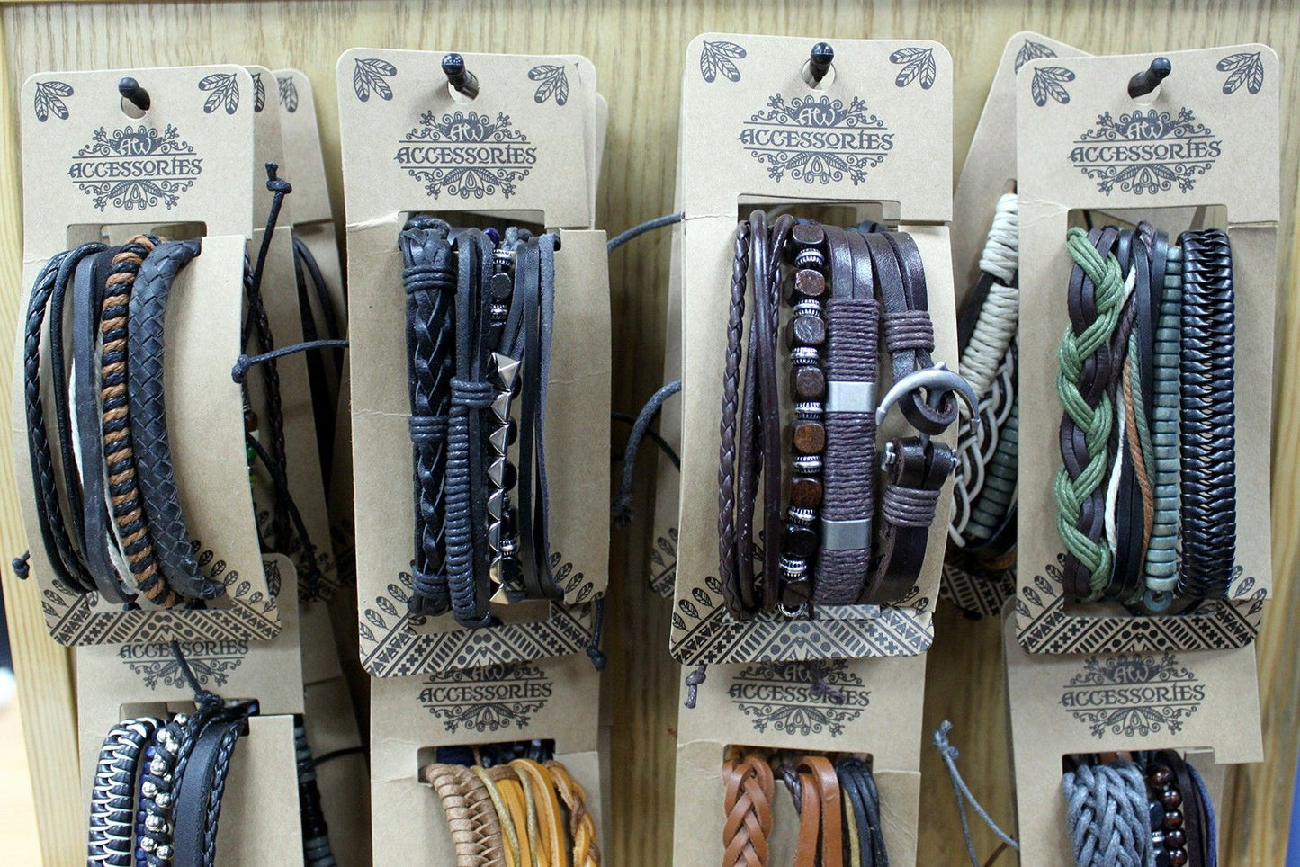 Herrenarmband-Set Moody & Blue - 4+ Stücke aus Leder & Metall