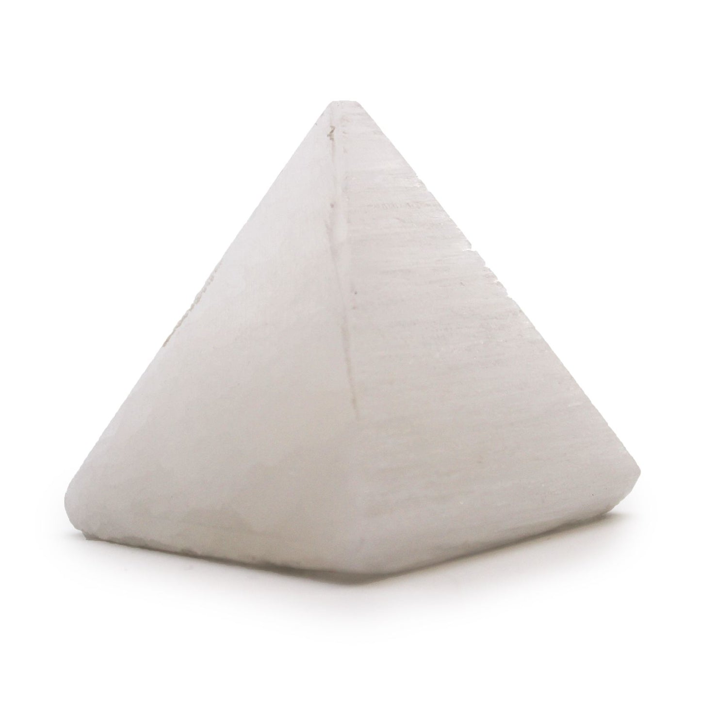 Selenit-Pyramide 5 cm – Handgefertigtes Kristall-Unikat aus Marokko