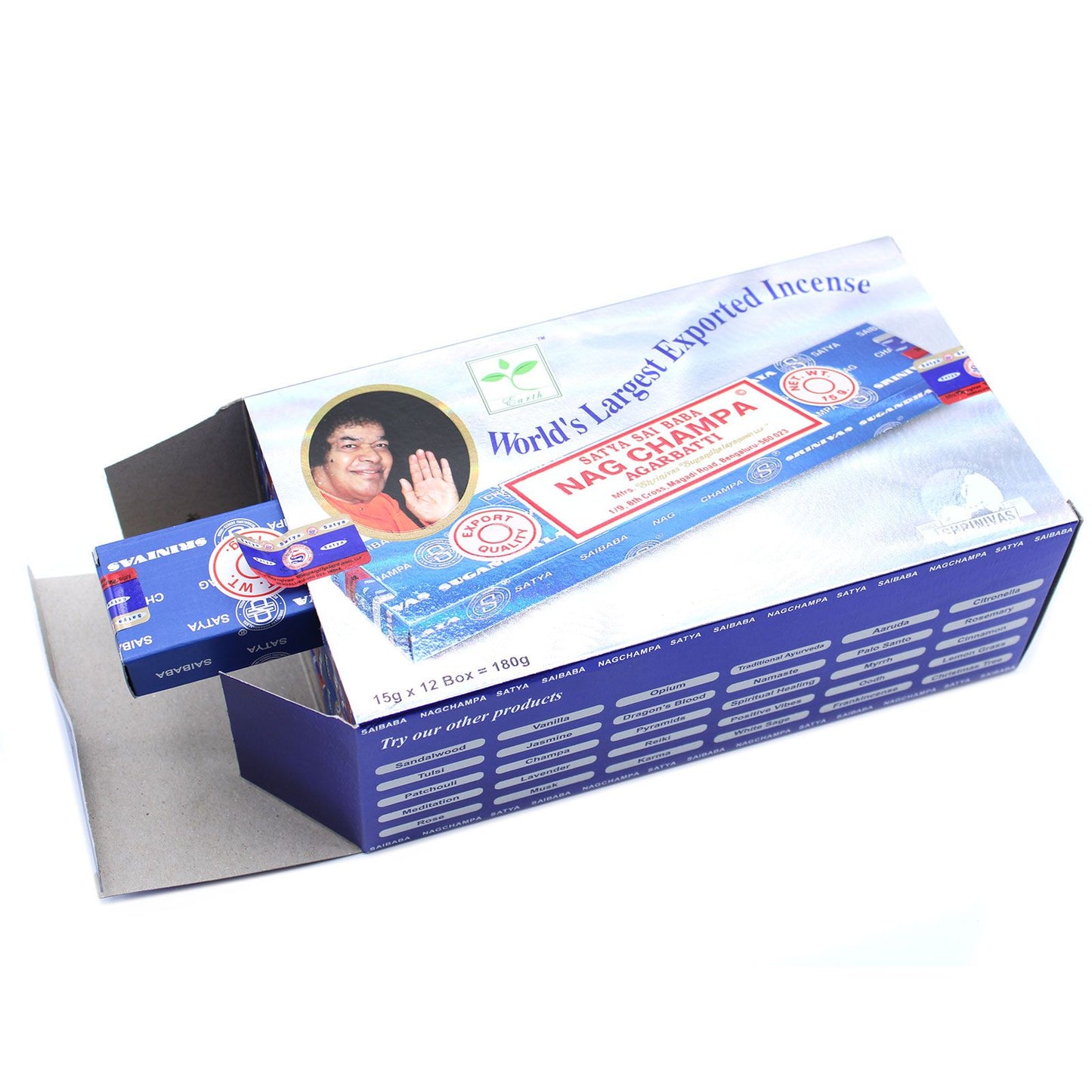 Nag Champa Räucherstäbchen (15 Stück) – Handgerollt für Sinnlichkeit & Ruhe