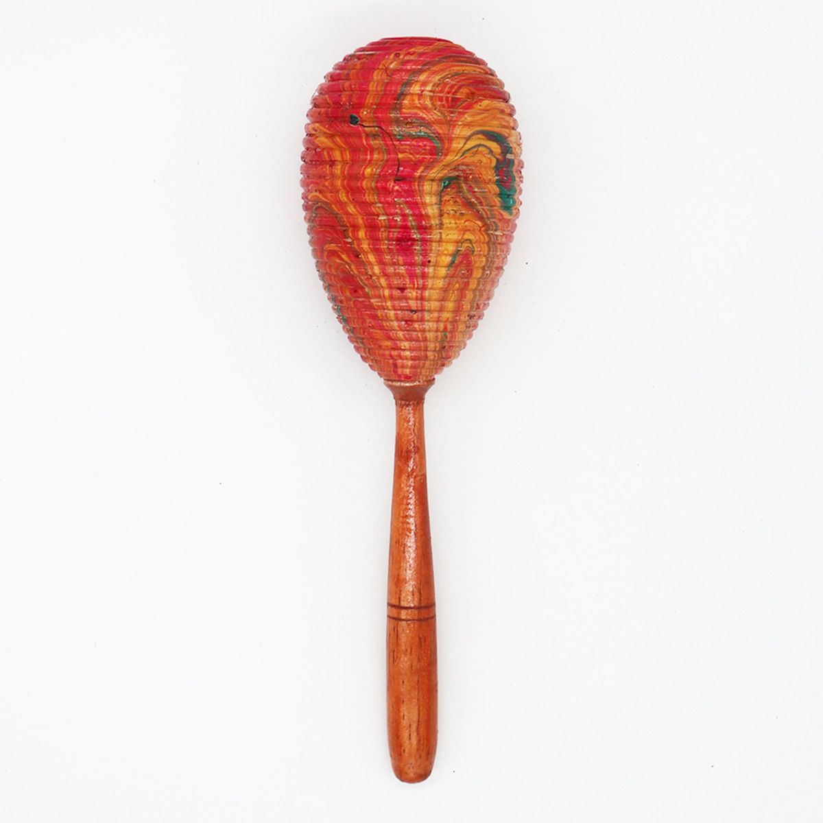 Handgefertigte Maraca aus Bali-Rattan – 23 cm Naturklang