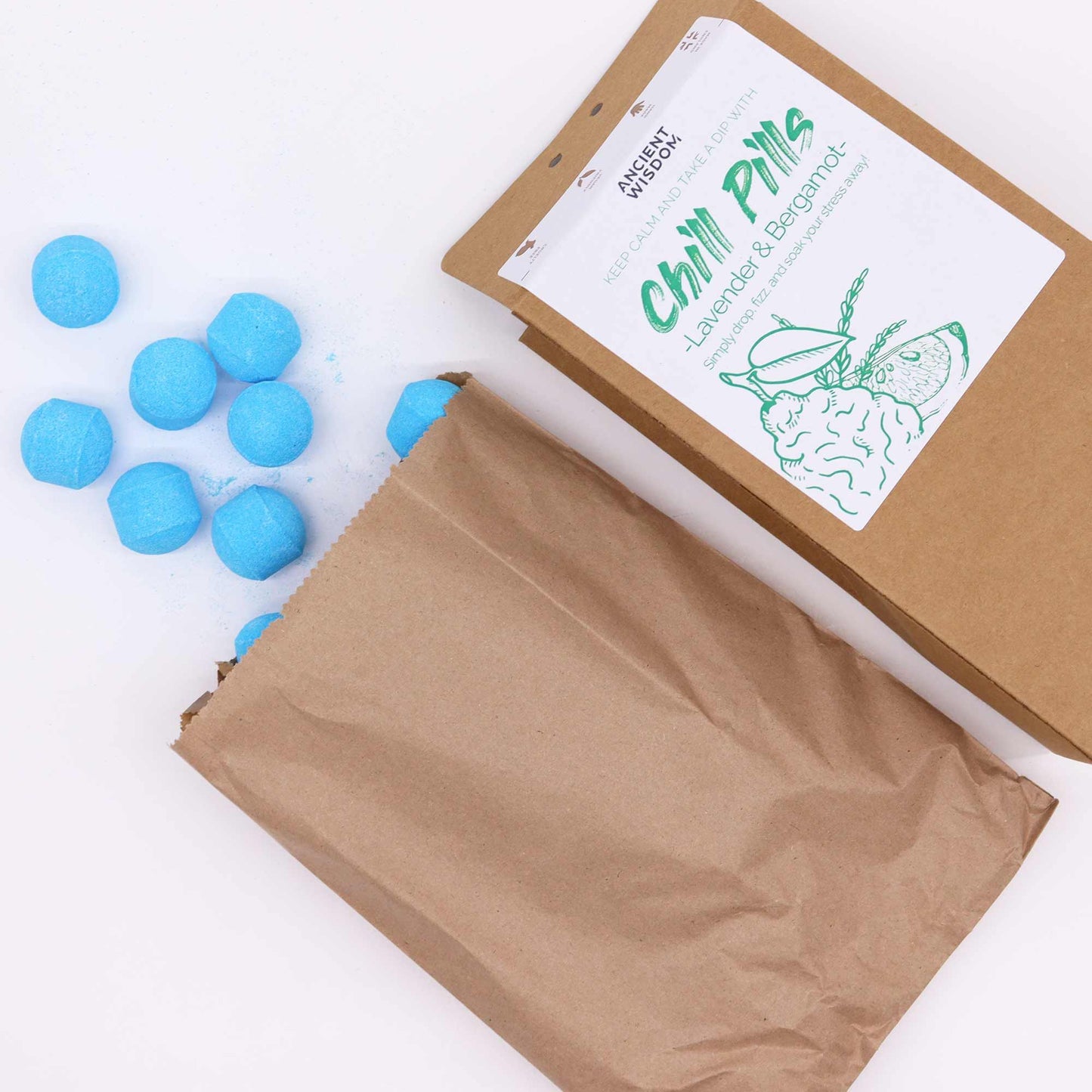 Mini-Badebomben Geschenkset Lavendel & Bergamotte – 30 Stück für entspannte Wellness-Momente