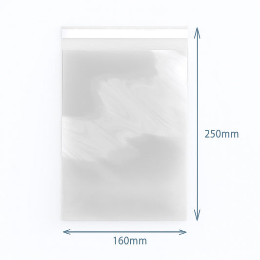 Premium-Beutel mit Wiederverschluss, 160x250 mm (500 Stück) – Kristallklar & edel