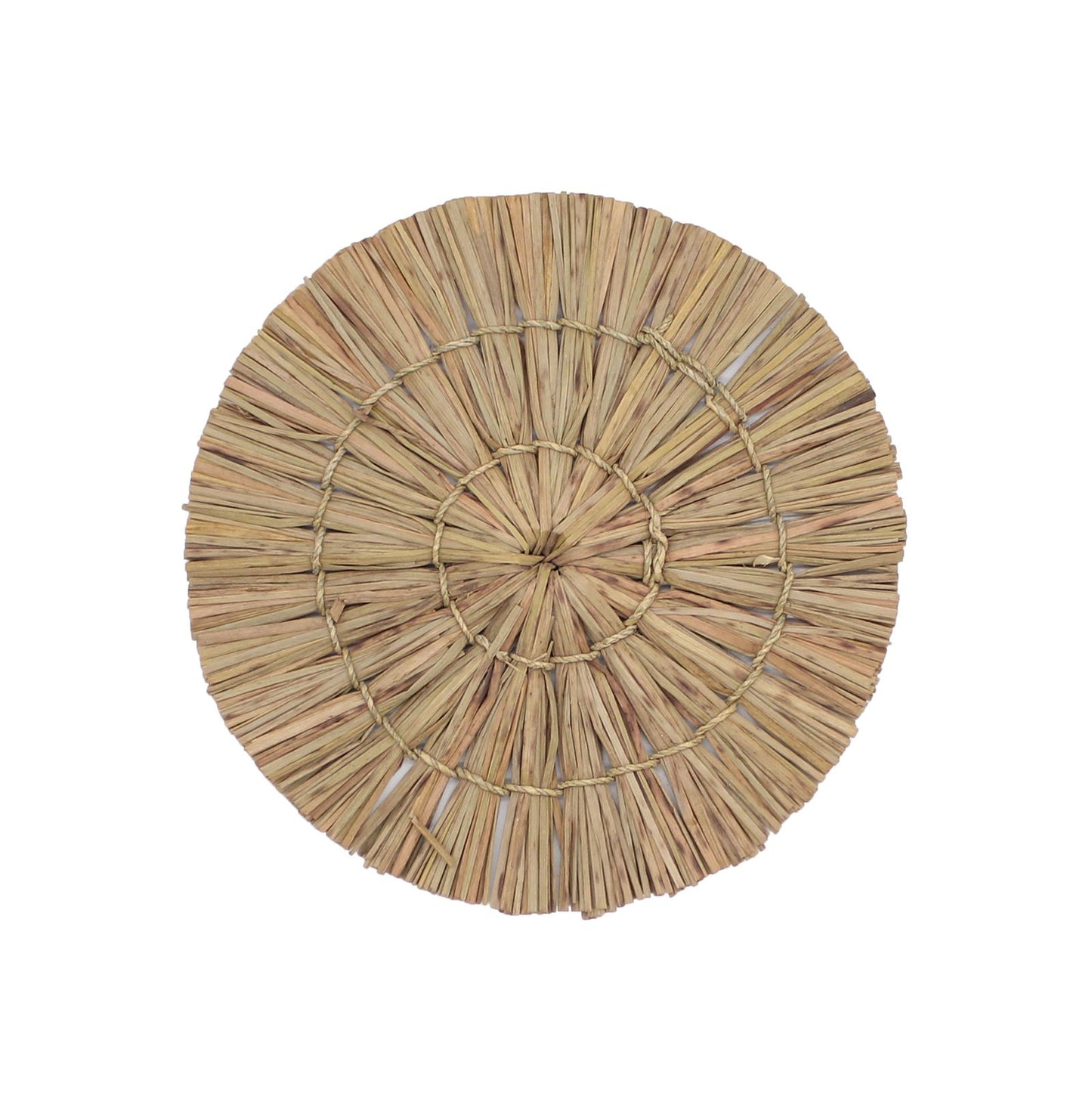 Wandkunst-Set Bintang aus Seegras & Rattan - 6-teilig, 70 cm