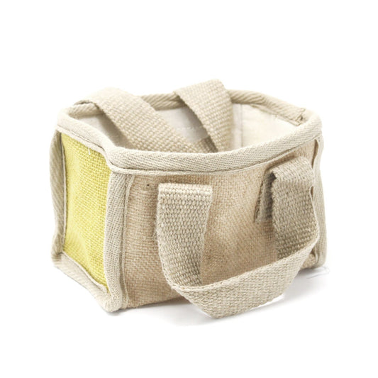 Mini-Einkaufskorb Olive – Natürlich aus Jute mit Baumwollfutter