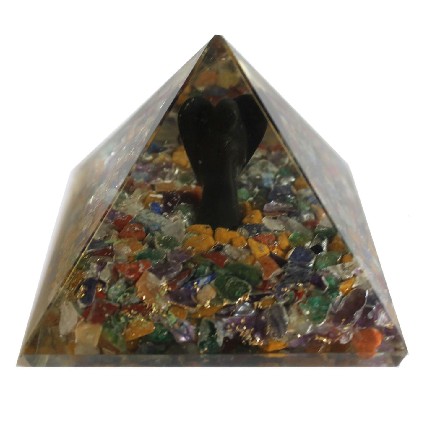 Orgonit-Pyramide 'Engelsenergie' 7 cm – Handgefertigtes Harmonie-Objekt
