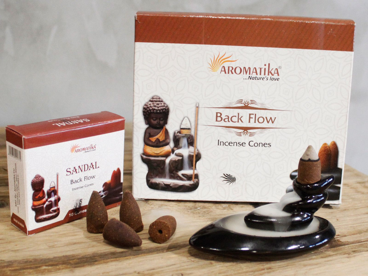 Rückfluss-Räucherkegel Palo Santo – 120 Stück für atmosphärischen Rauchfluss