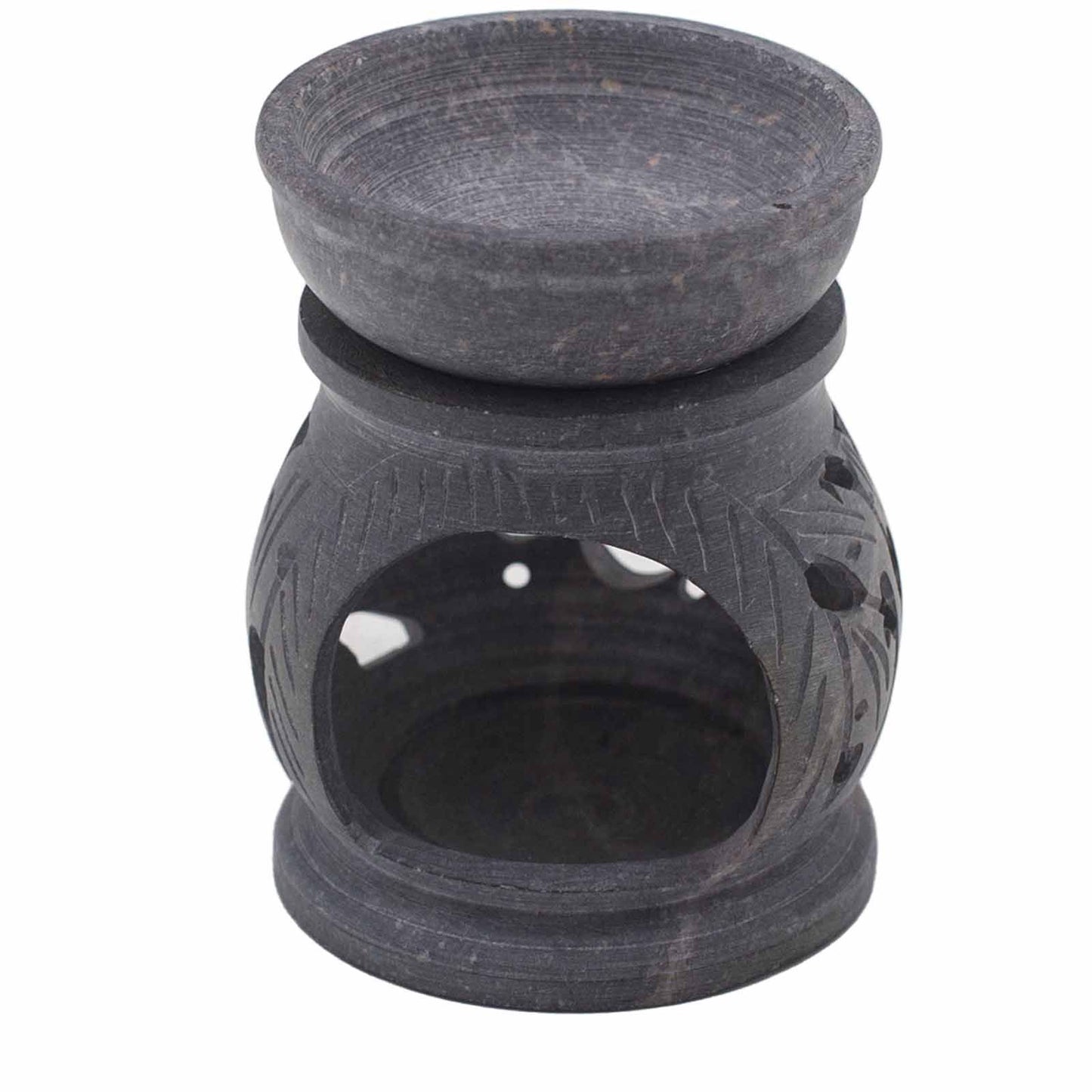 Serenity Om Duftbrenner aus Speckstein – 8 cm