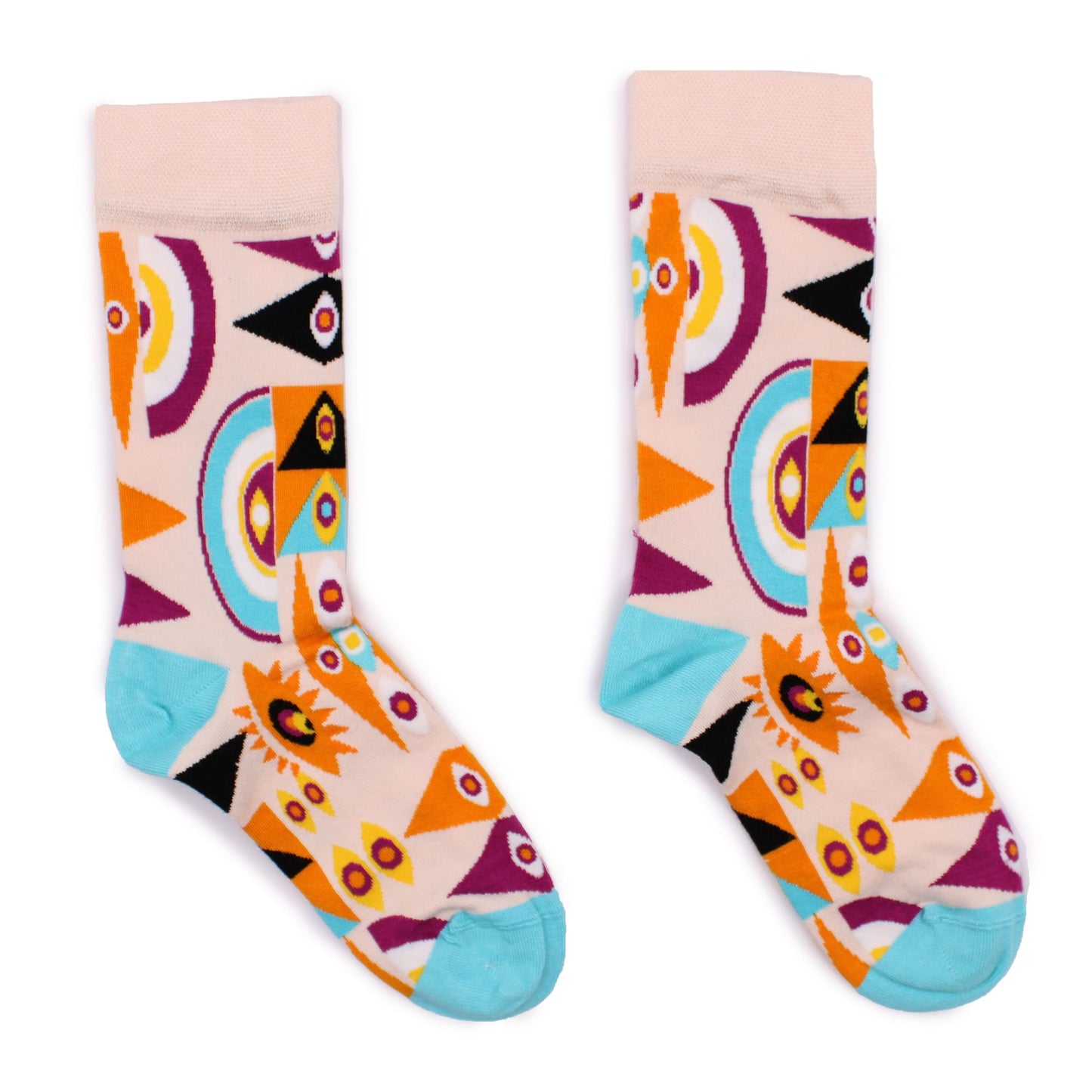 Bambus Socken 'Psychedelic Evil Eye' für Herren (Gr. 41-46)