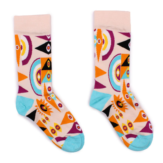 Bambus Socken 'Psychedelic Evil Eye' für Herren (Gr. 41-46)