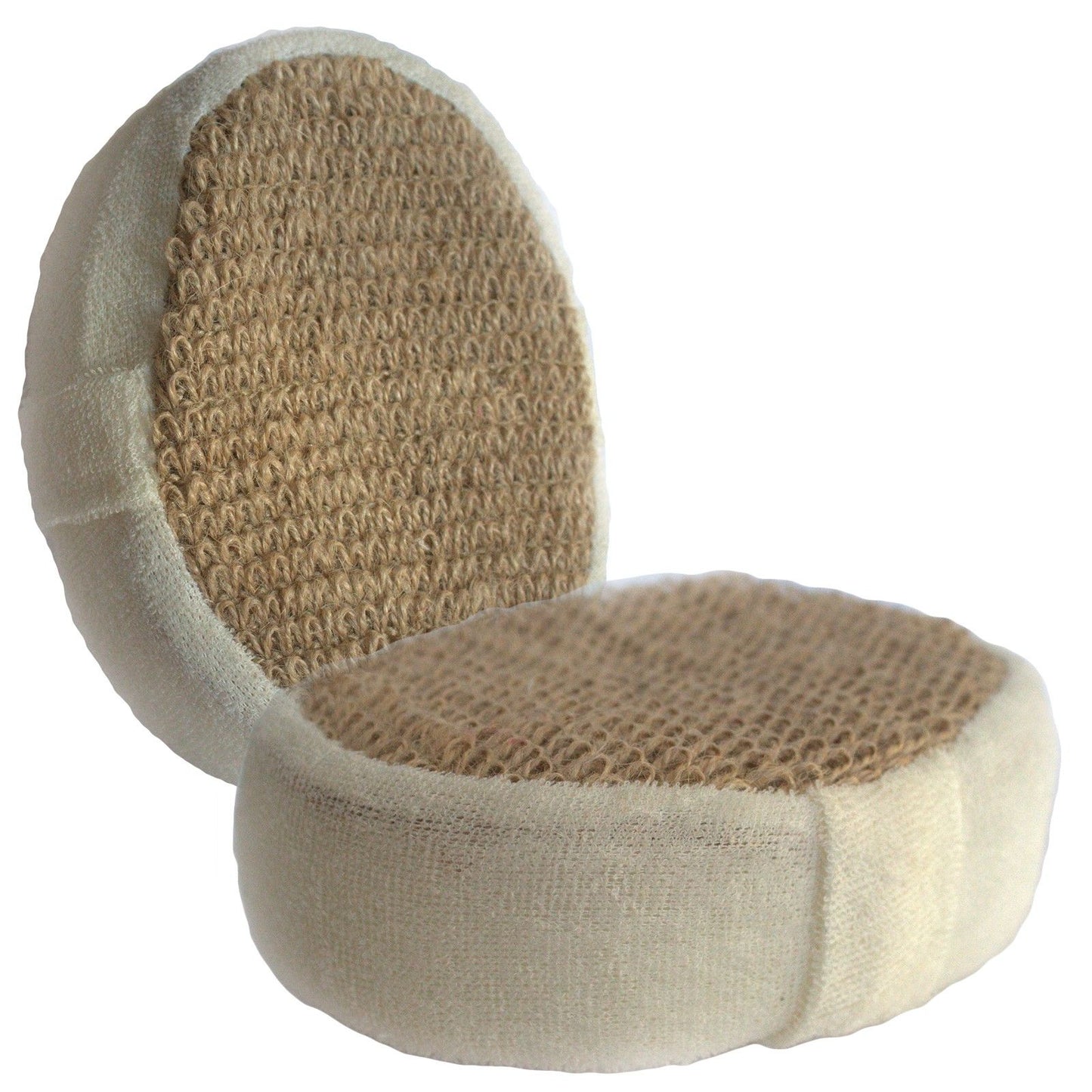 Brauner Peeling-Schwamm aus Naturfasern – Für samtweiche Haut