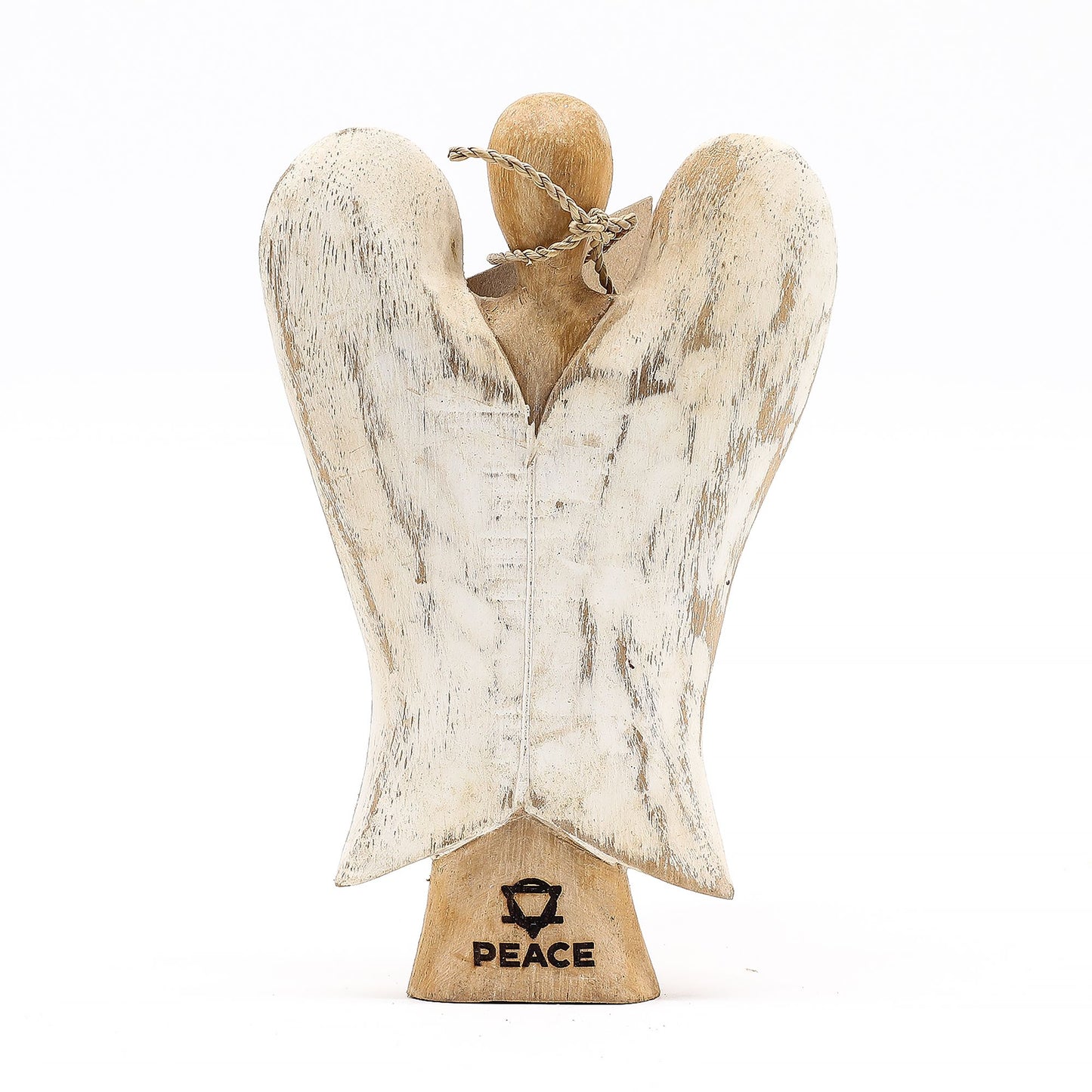 Hati-Hati Friedensengel – Handgeschnitztes Suarholz-Unikat, 15 cm