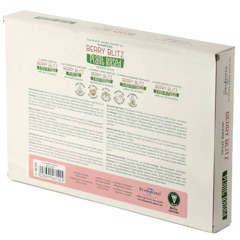 Stamford Premium Räucherstäbchen Beerenrausch – Pflanzenbasierte Duftstäbchen