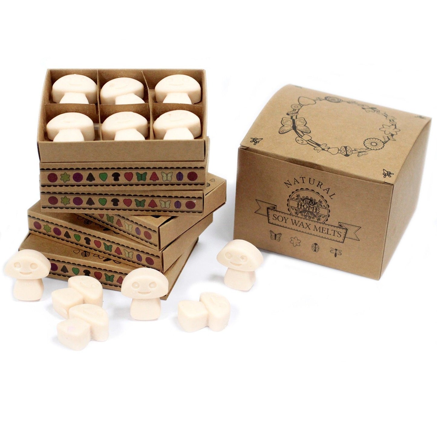Geschenkset Duftwachs Vanille-Muskat – 6 Stück im edlen Präsentkarton
