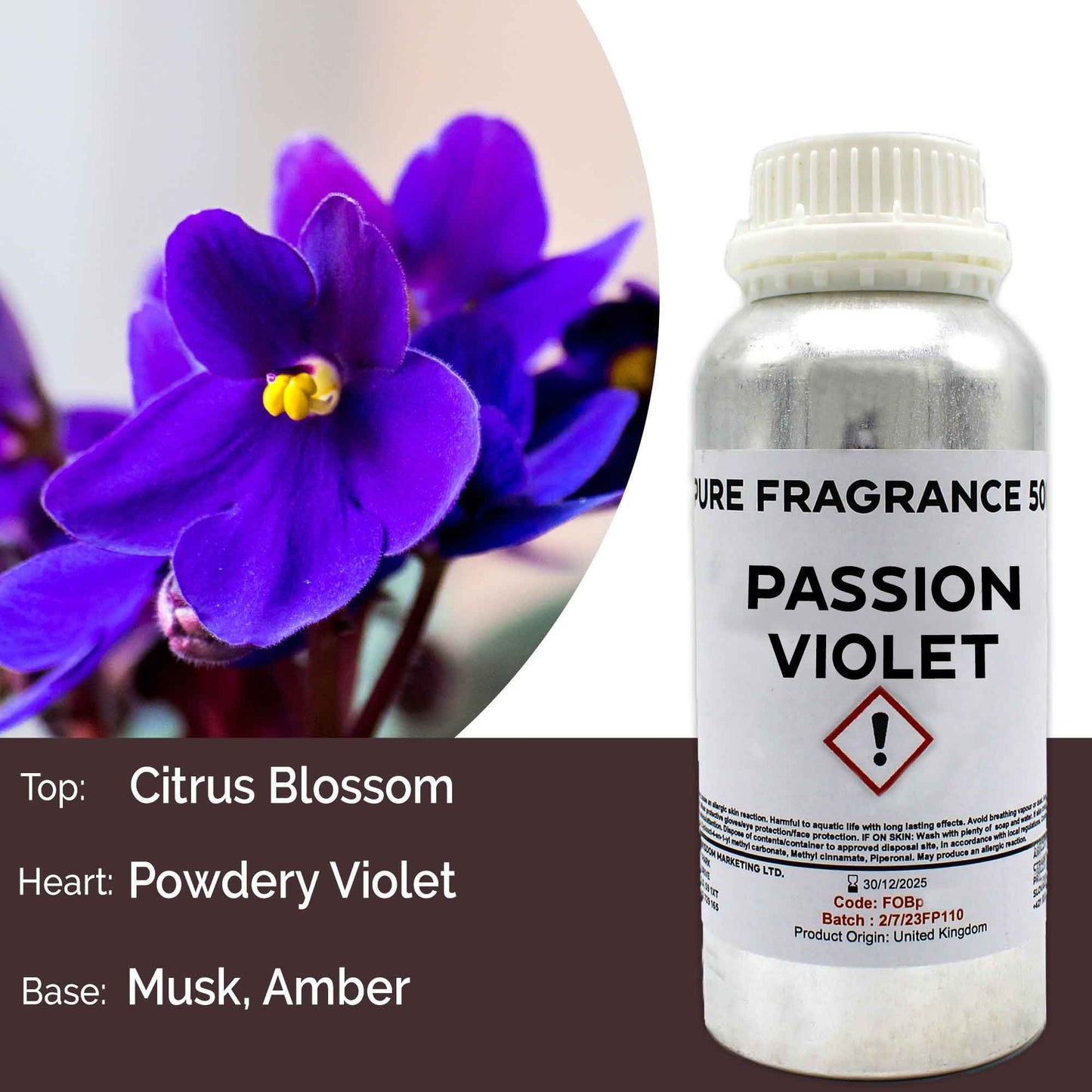Duftöl Passionsveilchen - Reines Raumduftkonzentrat (500ml)
