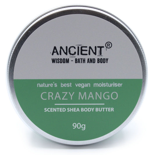 Shea Körperbutter 'Crazy Mango' – 90g Dose mit exotischem Duft