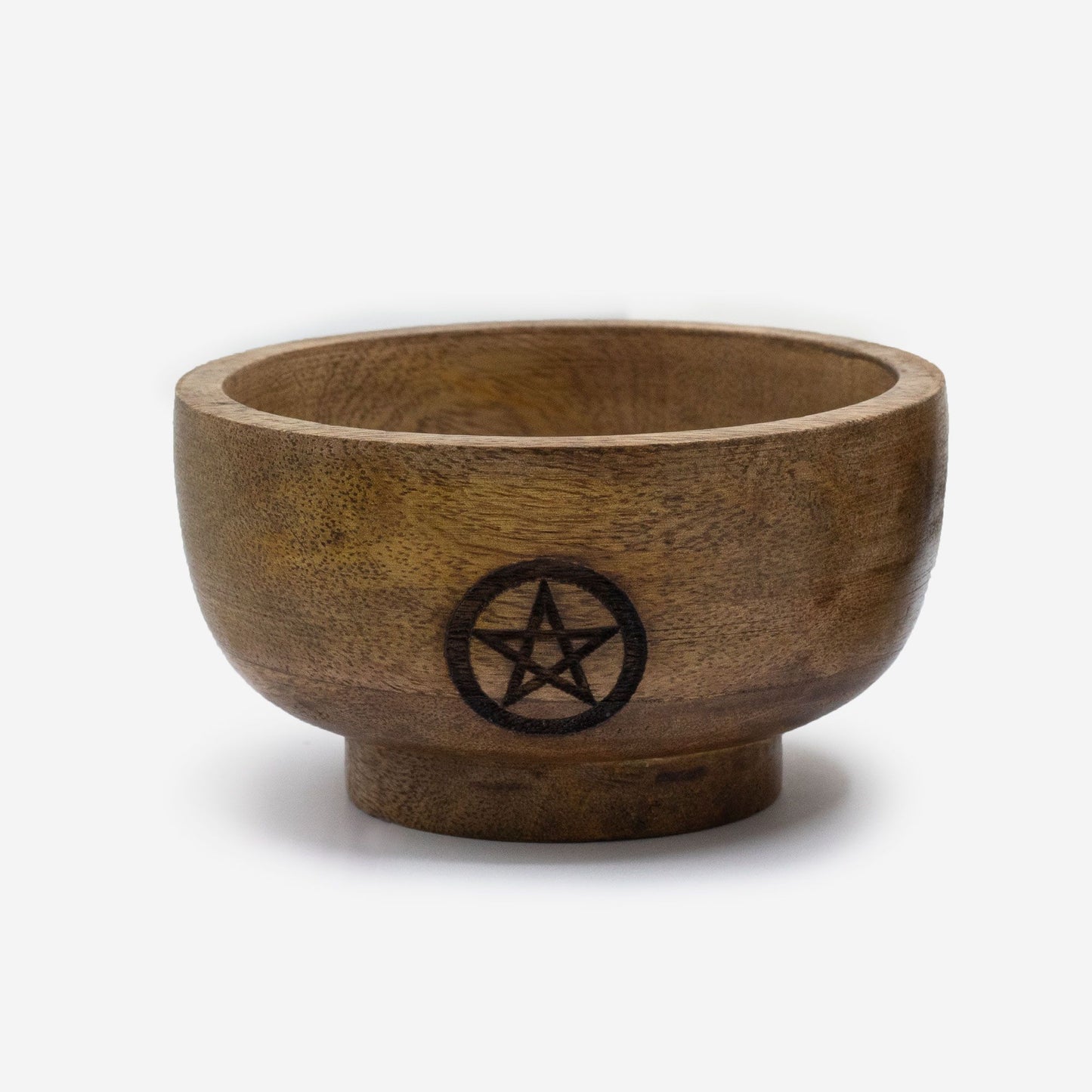 Räucherkegelhalter aus Mangoholz – Handgefertigte Ritualschale, 11 x 6 cm