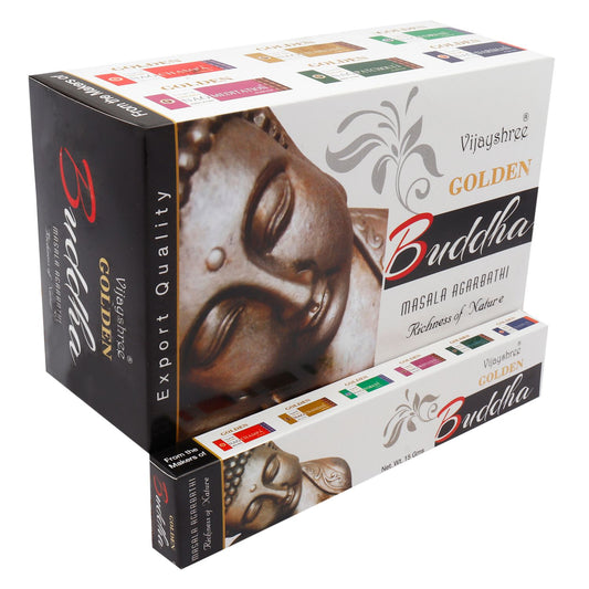 Golden Buddha Räucherstäbchen – 15g Premium-Box für innere Ruhe